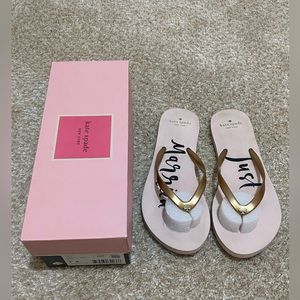 Kate Spade Light Pink Flip Flops